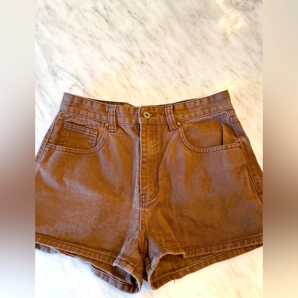 Cotton On High Waist Brown Women's Shorts